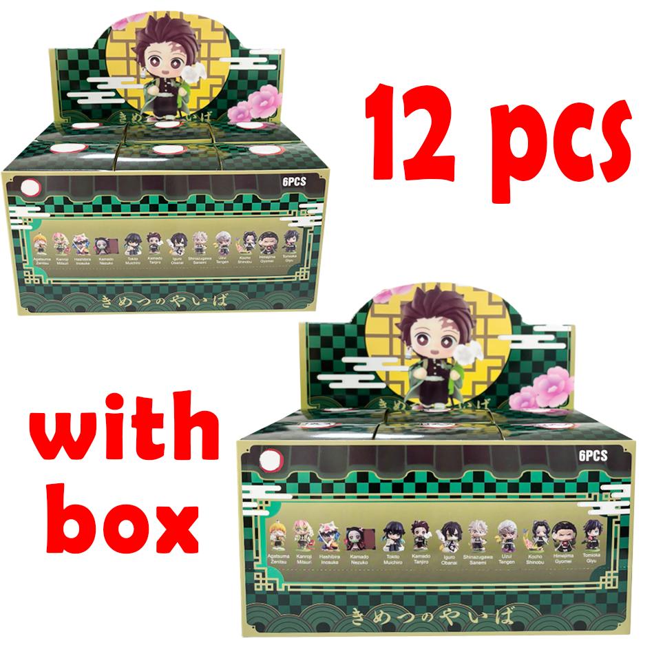 Demon Slayer Tanjiro Kamado Nezuko Anime Zeichentrickfigur Blindbox Kreative Personalisierte Statue Modell Ornament Überraschungsgeschenkbox