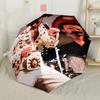 Elvis Presley: Rock 'n' Roll Legend Compact Travel Automatic Umbrella Compact 8-Rib Lightweight Foldable Design All-Season Travel Fashionable