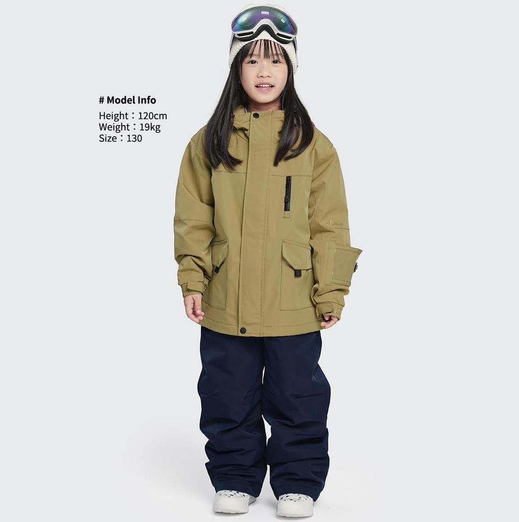 Acrais Ski and Snowboard Wear Set and for Sizes and 160cm Sizes Kids' (Top Bottoms) Girls, 120cm, 130cm, 140cm, 150cm, (5 Available)