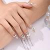 5Pcs Simulated Alloy Butterfly Nail Art Decorations Light Luxury Butterfly Glass Inlaid Nail Charms Accessories DIY