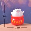 Cute Cartoon Animal Untoppleable Figurine Home Desktop Decoration Car Resin Craft