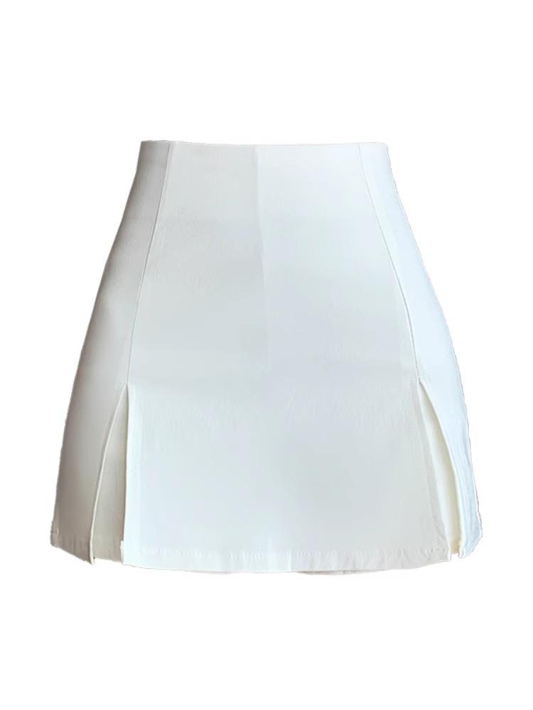 2025 Summer High-Waisted A-Line Slim-Fit Cargo Skirt for Petite Women