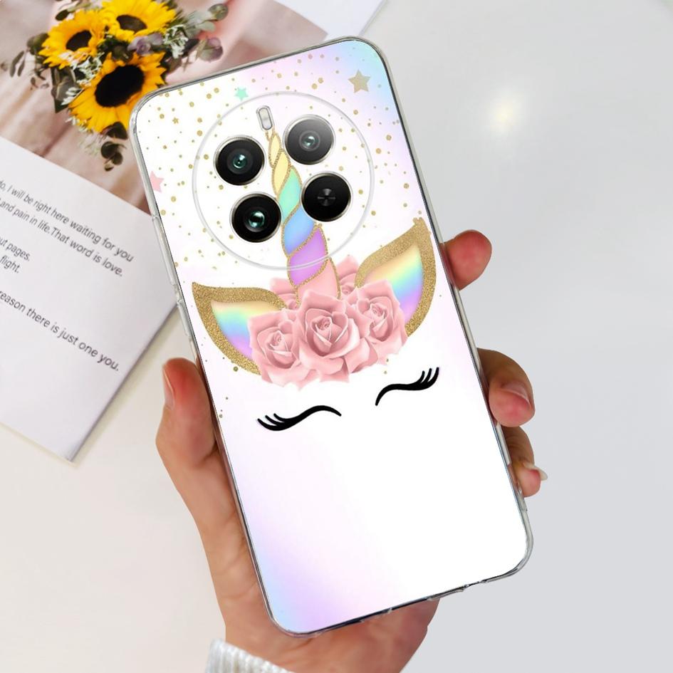 For Realme 12 Pro Plus Case Popular Flower Astronaut Soft Clear Silicone Phone Cover on Realme 12 Pro 5G 2024 Funda RMX3842 Case