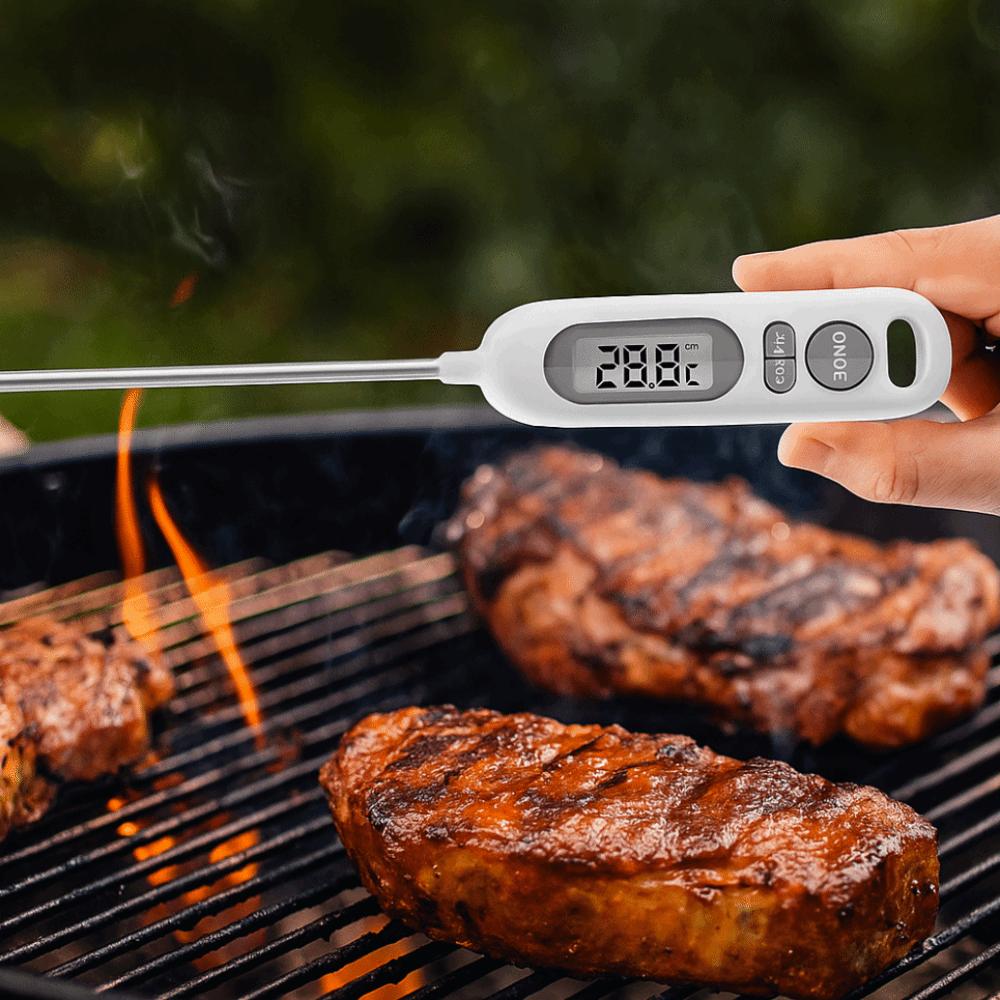 With Protective Case Kitchen Digital Thermometer Waterproof BBQ Thermometer  Oven