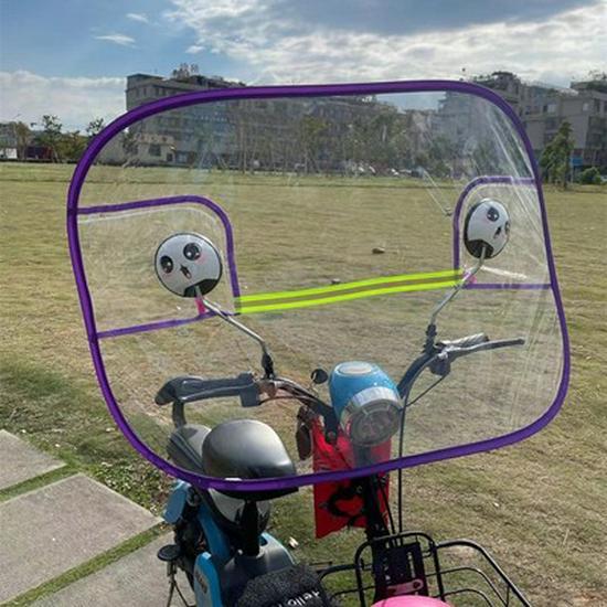 Damen Winter Elektroroller Windschutzscheibe - Transparent, Regendicht, Frontschild zum Fahren