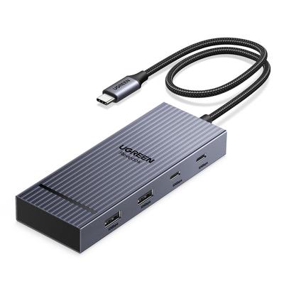 UGREEN Revodok Pro USB C Docking Station with 2 HDMI USB C HDMI 2 USB 10Gbps Data 100W PD Fast Compatible with MacBook Dell and iPad Pro 7-in-1