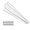 2pcs Pull Chain Kit For Wall Lamp Ceiling Fan Light Fixture Bedside Lamp Rope Replacement Buckle Hardware Chain