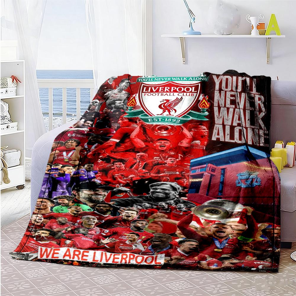 Liverpool Football Blanket Warmthful Decor Suitable For Picnics Office Chair Chair Allseason Use Modern Style Best Holiday Gift For Friends Family