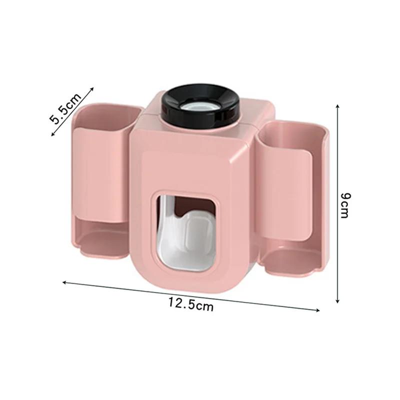 

Настенный автоматический дозатор зубной пасты, держатель для зубной щетки, многофункциональный электрический держатель для зубной щетки, без удара для ванной комнаты