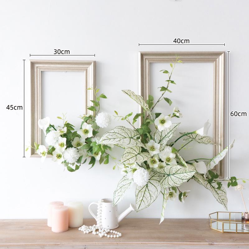 Floral Art Photo Frame Set for Wall and Window Decoration