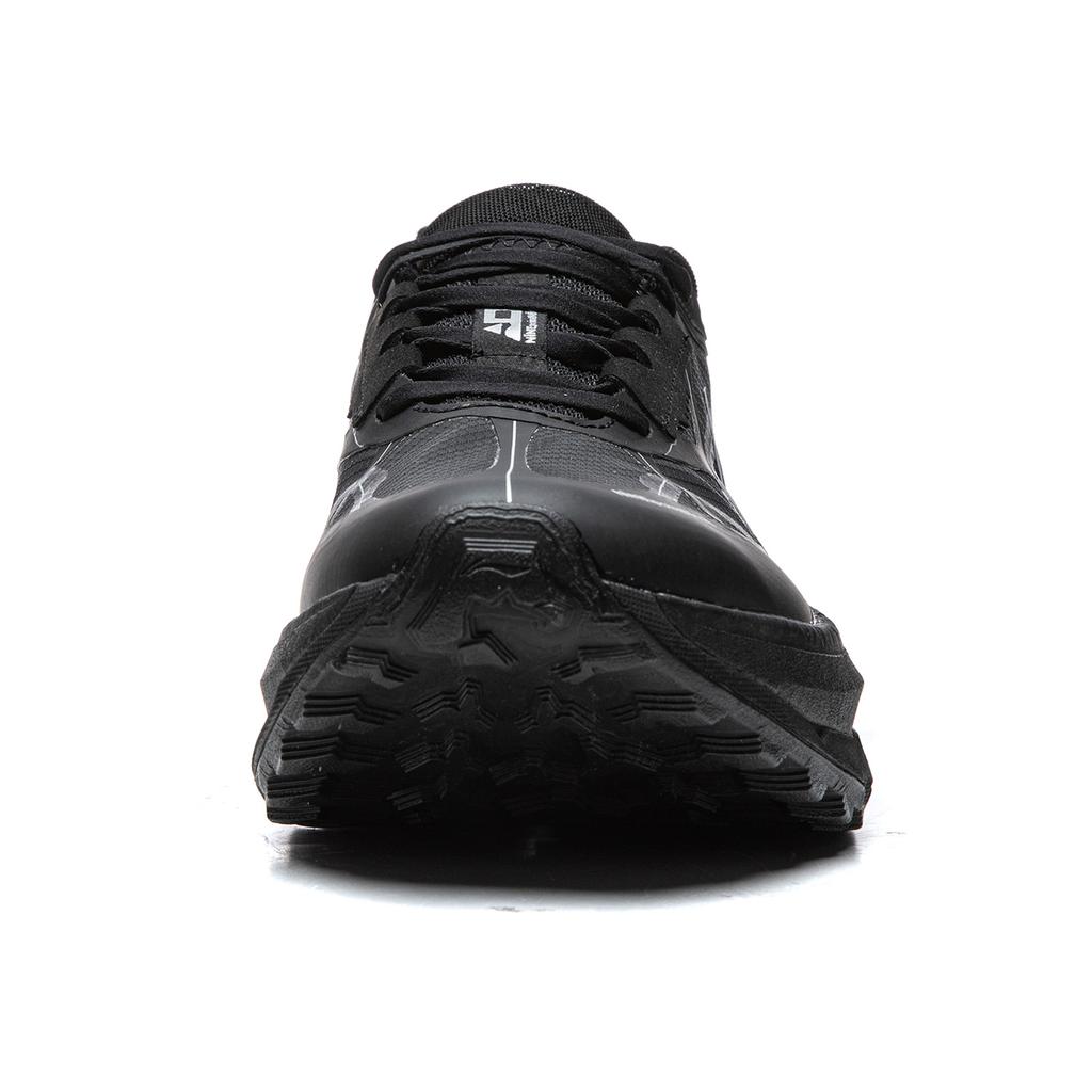Li Ning Cushioning Slip Resistant Abrasion Resistant Rebound Low top Trail Running Shoes Unisex Black ARNV023-3