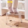 Versatile Transparent Plastic Stool