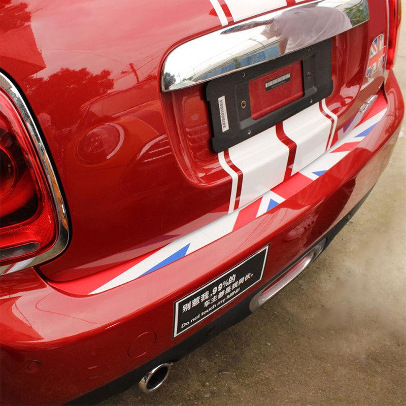 Union Jack Nálepka na zadní nárazník auta Dekorace Kufru Ochrana hrany nákladu Nálepka Pro Mini Cooper R55 R56 R60 F55 F56 Auto-Styling