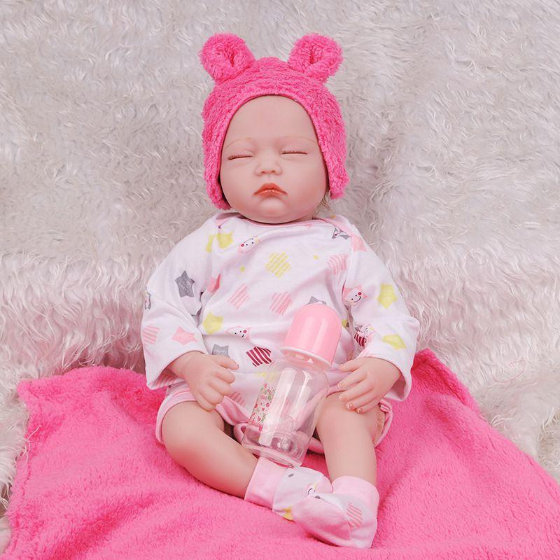 

22 Handmade Silicone Reborn Baby Dolls Boy Girl Doll Vinyl Newborn Sleep Dolls Perfect For Collectors And Gift Givers рожевий