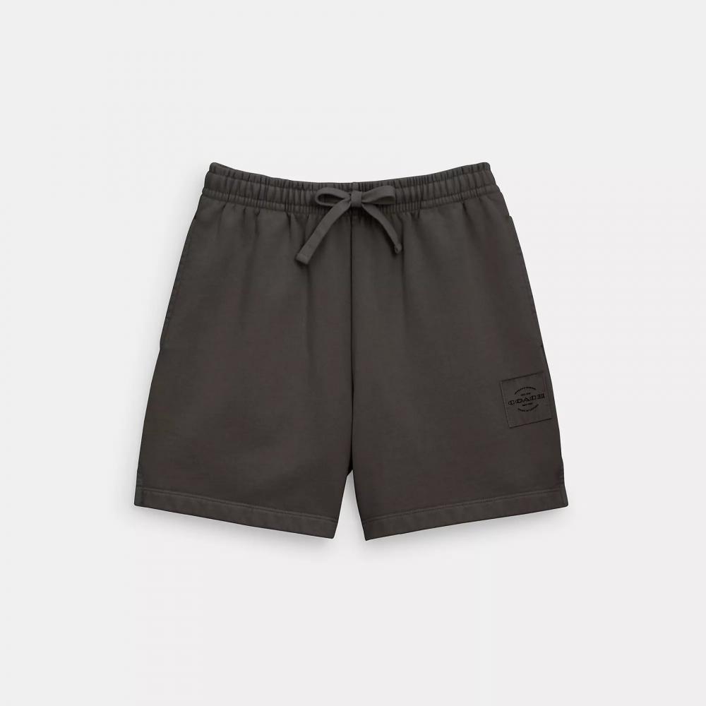 Coach Garment Dye Track Shorts Cream