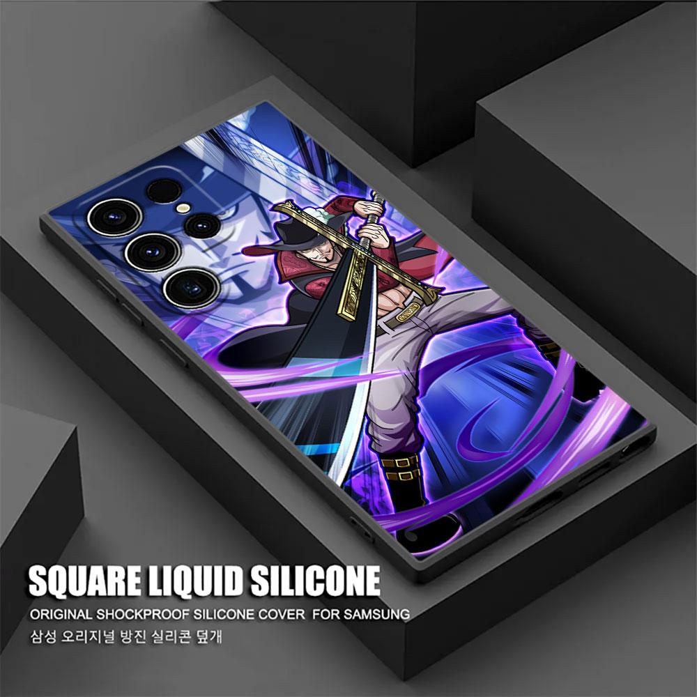 Mihawk Zoro Anime One Pieces Phone Case For Samsung Galaxy S25 S24 S23 S20 S21 FE S26 S22 Ultra 5G S26 Plus S25FE Silicone Cover