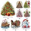 2D Flat Xmas DIY Diamond Painting Tabletop Ornaments Kit Diamond Painting Desktop Ornaments Kit for Home Office Desktop Decor
