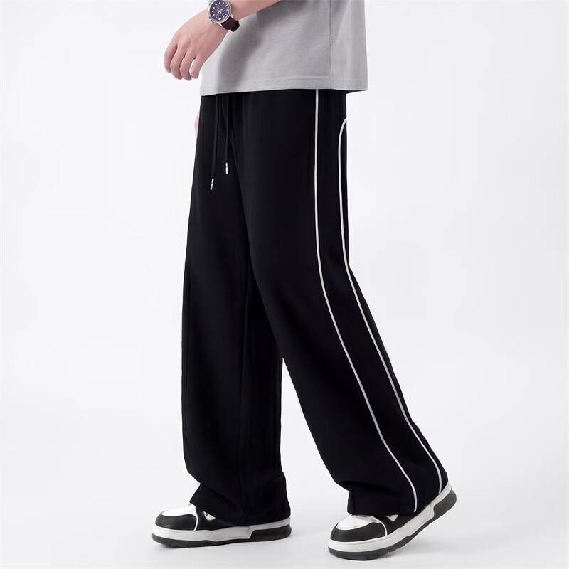 VANCL Men's Heavyweight Straight-Leg Color-Block Casual Pants