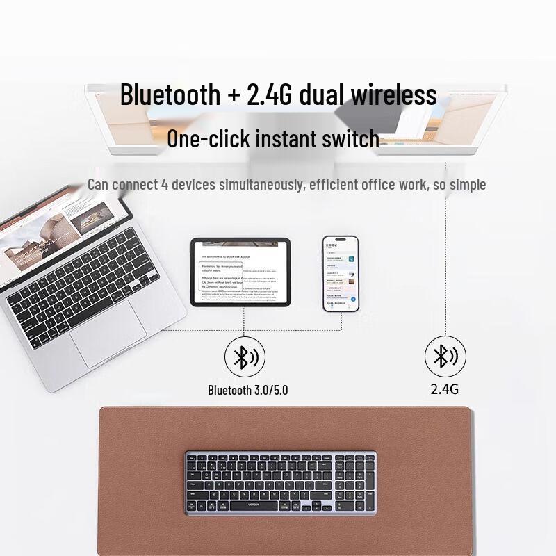 UGREEN KU005 Dual Mode Wireless Bluetooth Keyboard