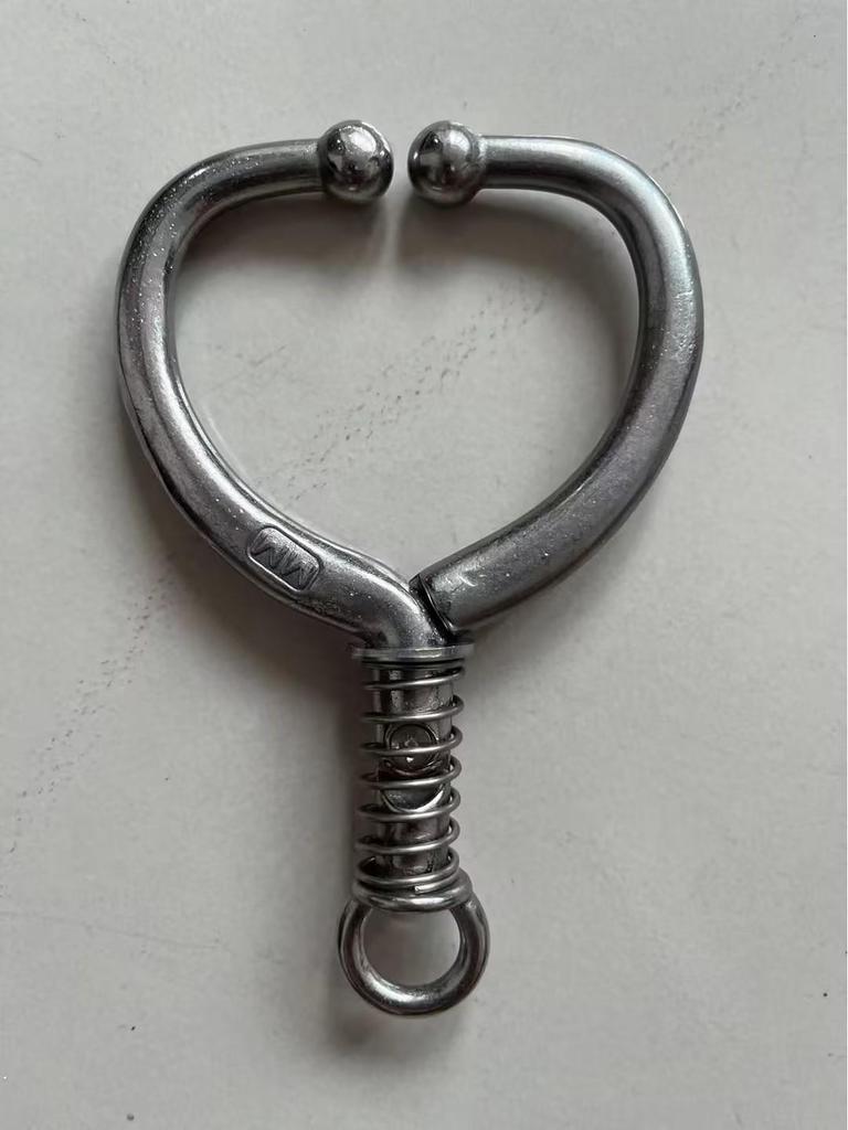 Stainless Steel Bull Nose Pliers for Cattle, Large Size, Punch-Free Spring Type Traction Tool