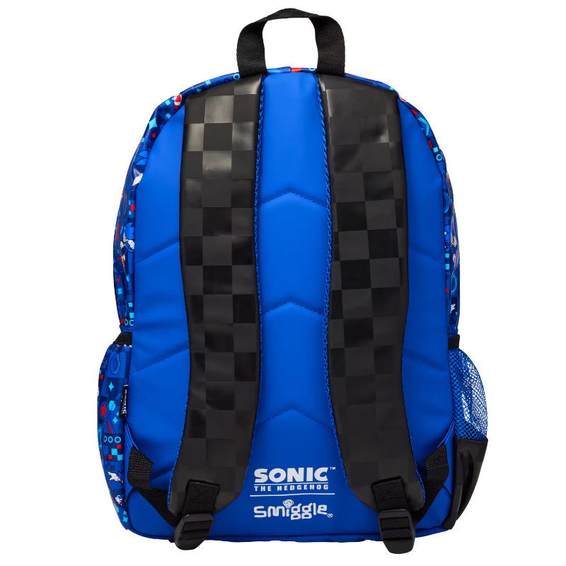 Smiggle Australia Sonic Cartoon Large Waterproof School Backpack for Kids