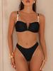 1011 European and American sexy beach split swimsuit summer women solid color seaside beach vacation bikini two-piece set