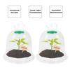 10pcs Plastic Planting Protective Cover Thermal Moisturizing Seedling Insulation Cover Transparent Reusable Seedling Hood