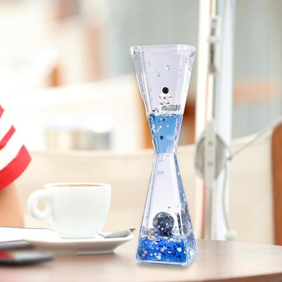 Mysterious Flowing Liquid Hourglass Timer - Unique Home Decor Sand Timer for Meditation and Relaxation