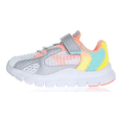 Li Ning Bequeme Sportliche Rutschfeste Verschleißfeste Freizeitschuhe Kinderschuhe Silber YKNR072-2