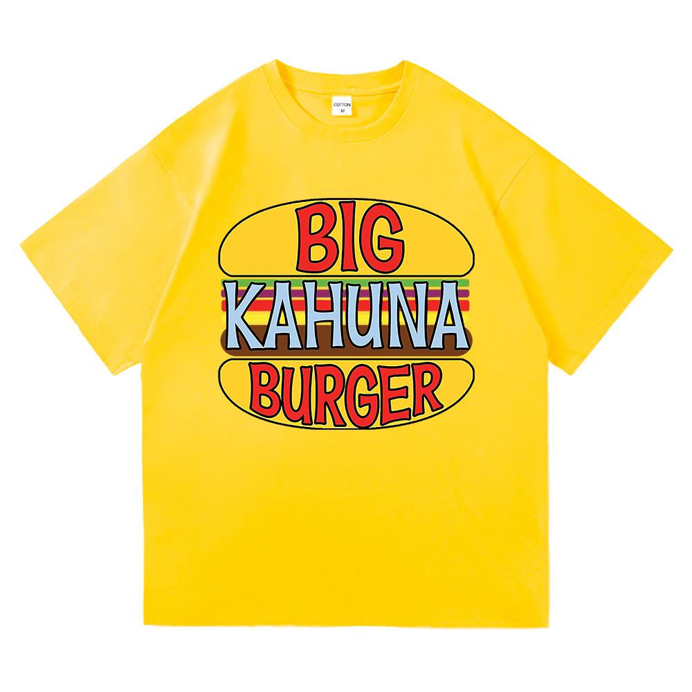 Funny Big Kahuna Burger T Shirt Healthy Breakfast Retro Fashion Men/women Clothing Vintage Harajuku High Quality Cotton Tshirts