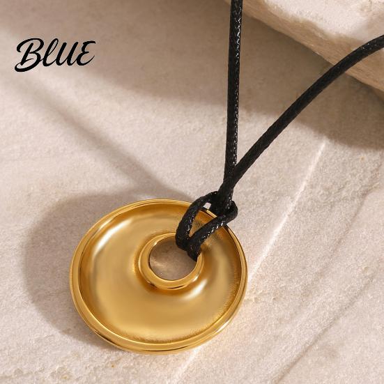 Versatile Jewelry Piece Boho Style Necklace Stainless Steel Ring Pendant