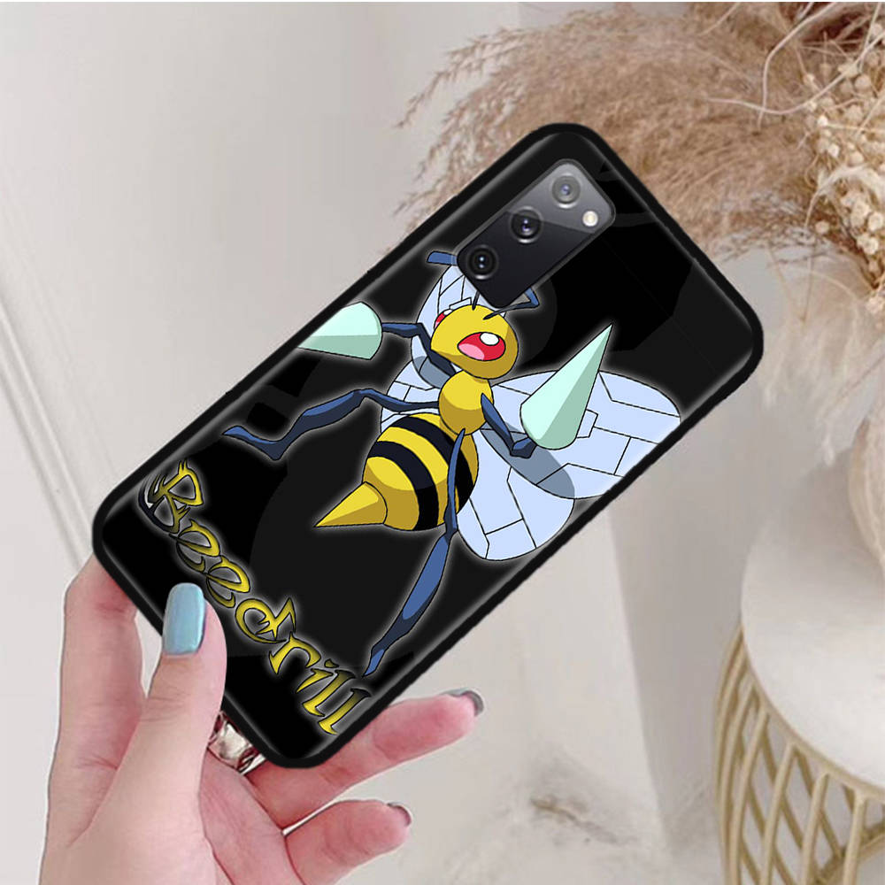 Black Case for Samsung Note 20 Lite S24 Ultra S23 A03 A05 A06 A11 A71 A15 A16 A13 A24 A25 A33 A52 A53 A50 M55 M35 Plus P-35 Cute Pokemons Pikachus