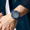 Multifunctional Quartz Men'S Watch Chronograph Silicone Strap Watch 913