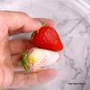 White Bionic Strawberry Fake Fruit Photography Prop - Plastic Decoration Toy
