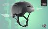 TSG Skate/BMX Helmet, Injected Color (Injected Black, S/M, Action Sports)