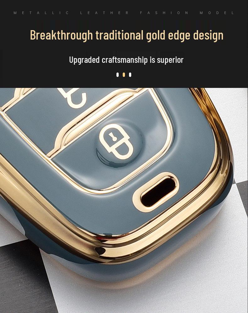High-end Hongqi Key Case: Full Wrap, Anti-Drop, Personalized Protection for H5/EHS9 Cars