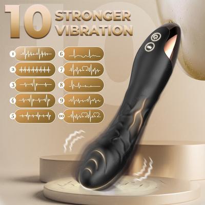 G Spot Vibrator Sex Toys Clitoris Vibrator Anal Stimulator Dildo with 10 Powerful Vibrating Modes Soft Silicone Adult Toy