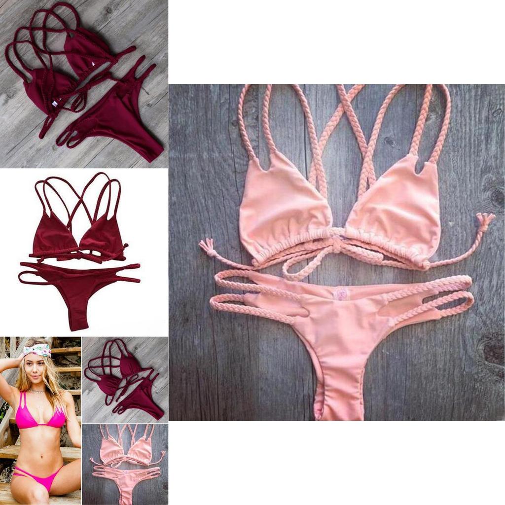 Set Bikini di Qualità Premium Sexy da Donna Push Up Imbottito Costumi da Bagno Brasiliani Per Amanti della Spiaggia
