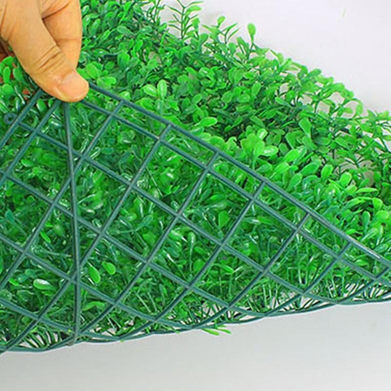 2pcs Artificial Plant Fake Turf Grass Carpet Garden Fake Grass Placemat Patches Decorative Grass Mat Artificial Simulation Turf