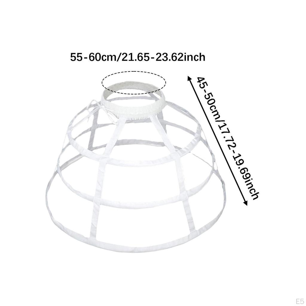 Cage Hoop Skirt Petticoat Cosplay for Costume Gown