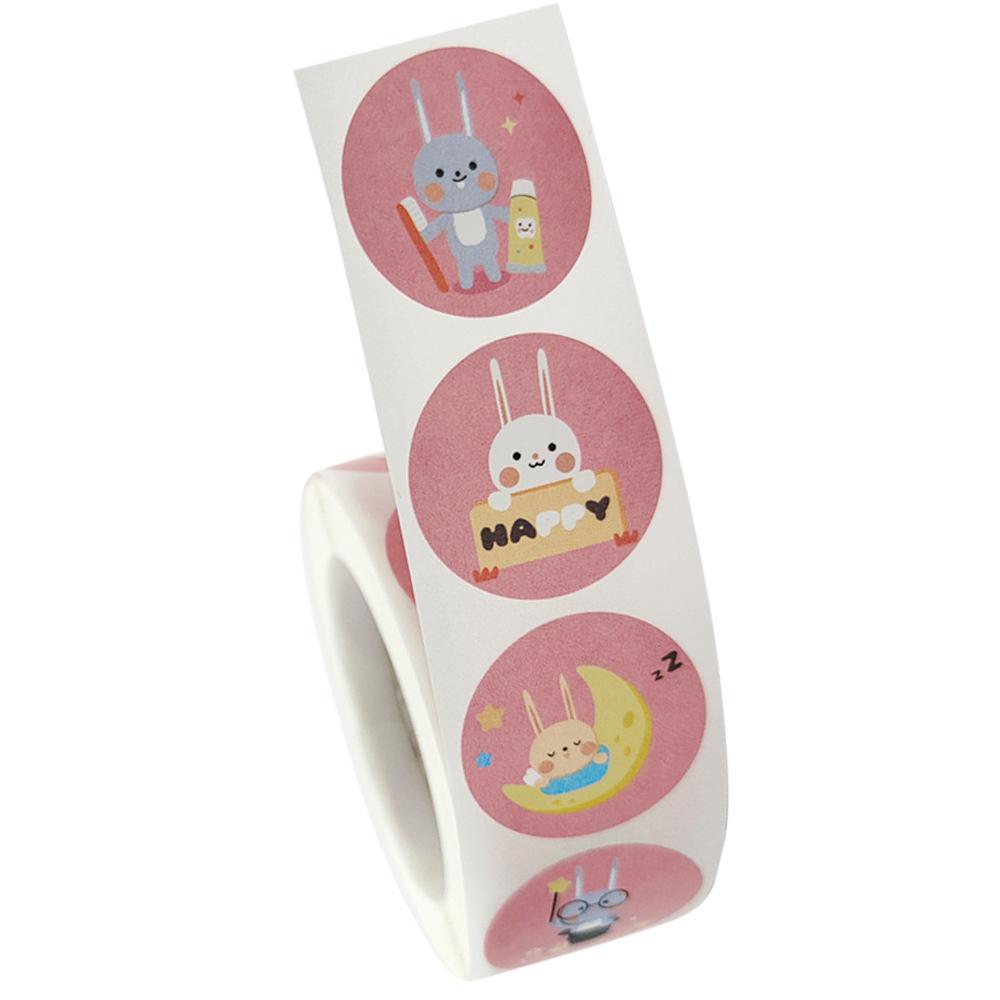 500 Pcs/roll Teacher Reward Sticker Fun Motivation Animal Sticker For School Teacher Student Stationery Stickers