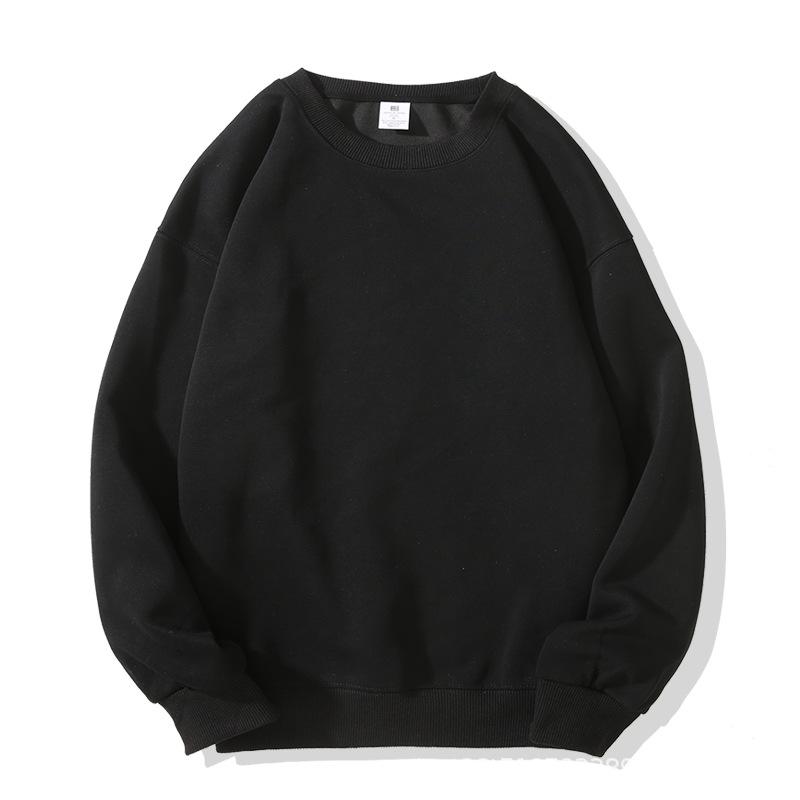 Men's and Women's Round Neck Hoodie Autumn and Winter New Item Japanese and Korean Lazy Loose Women's Top Comfortable Casual Student Hoodie