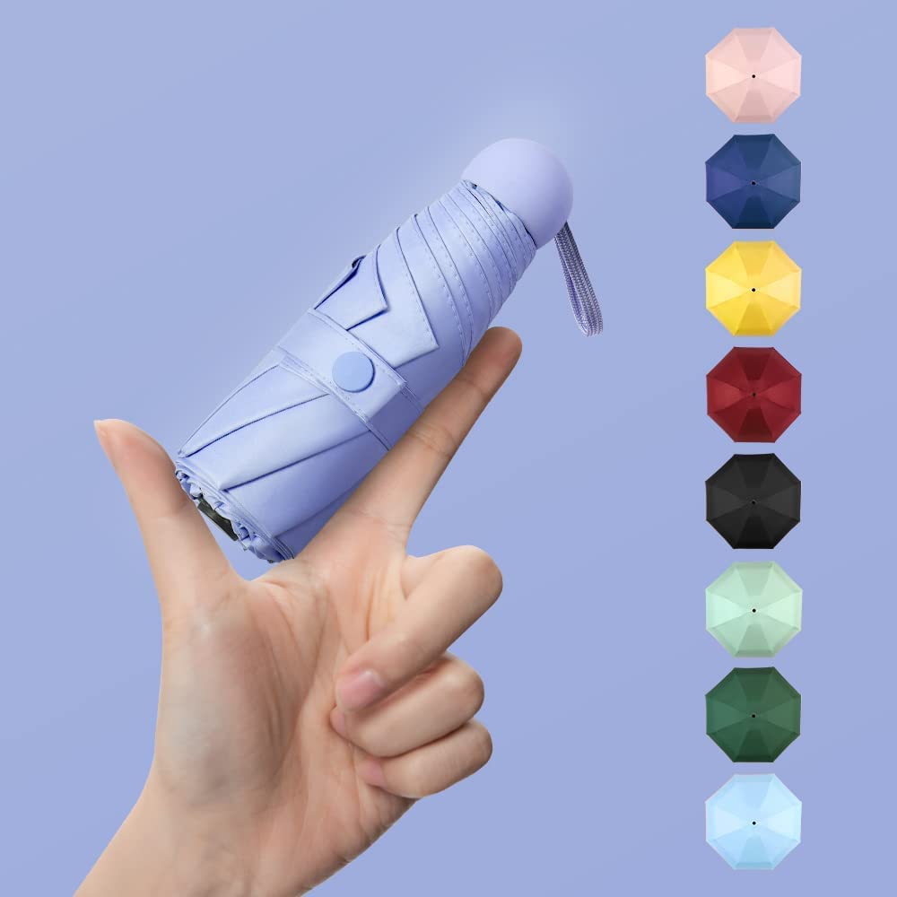 Masinca 2022 Latest Compact Super Water UV Folding For Sunny and Rainy For Women and Heat Stroke Sunburn Rainy Season Typhoon Storage Case Included