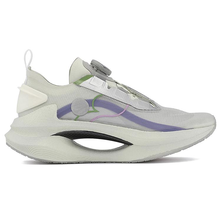 New LINING Absolute Phantom 1.0 Running Shoes Women's Low Top Snow White ARRS006-1