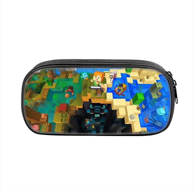 Minecraft Legends School Supplies Storage Bag With Durable Polyester For Kids