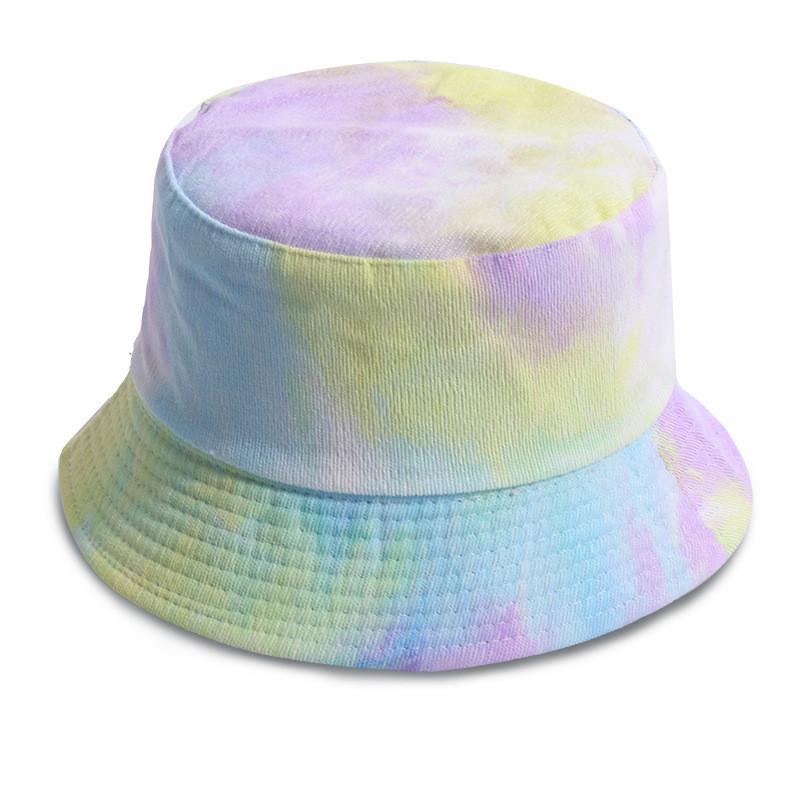 

Double-sided Bucket Hat With Tie-dye Pattern Perfect For Sun Protection Purple
