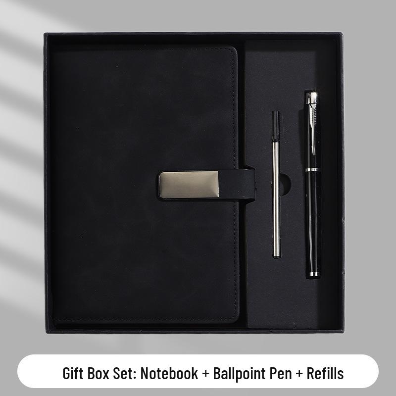 A5 Business Office Snap Button Notebook with Custom LOGO for Meetings