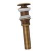 Push Bounce Drain Stopper Brass Sink Drain Elegant Basin Drain Filter  Bathroom Vanity