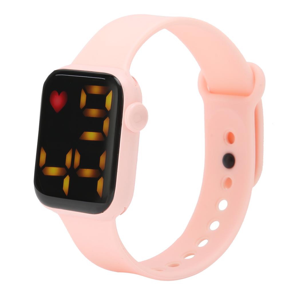 Heart Rate Blood Pressure Monitor Watch Luminous Electronic Watch Sleep MonitorWatch Pink