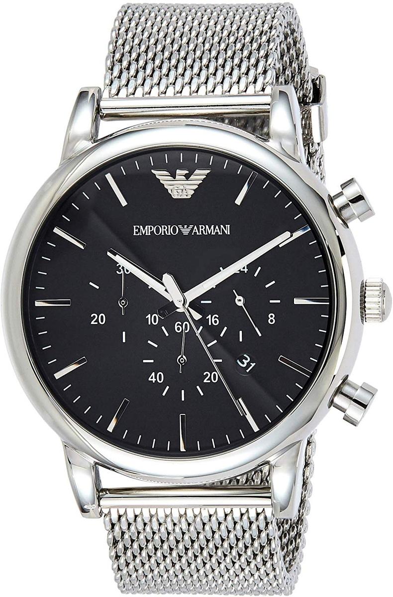 Zegarek ARMANI AR1808. Kwarcowy, Kolor czarny